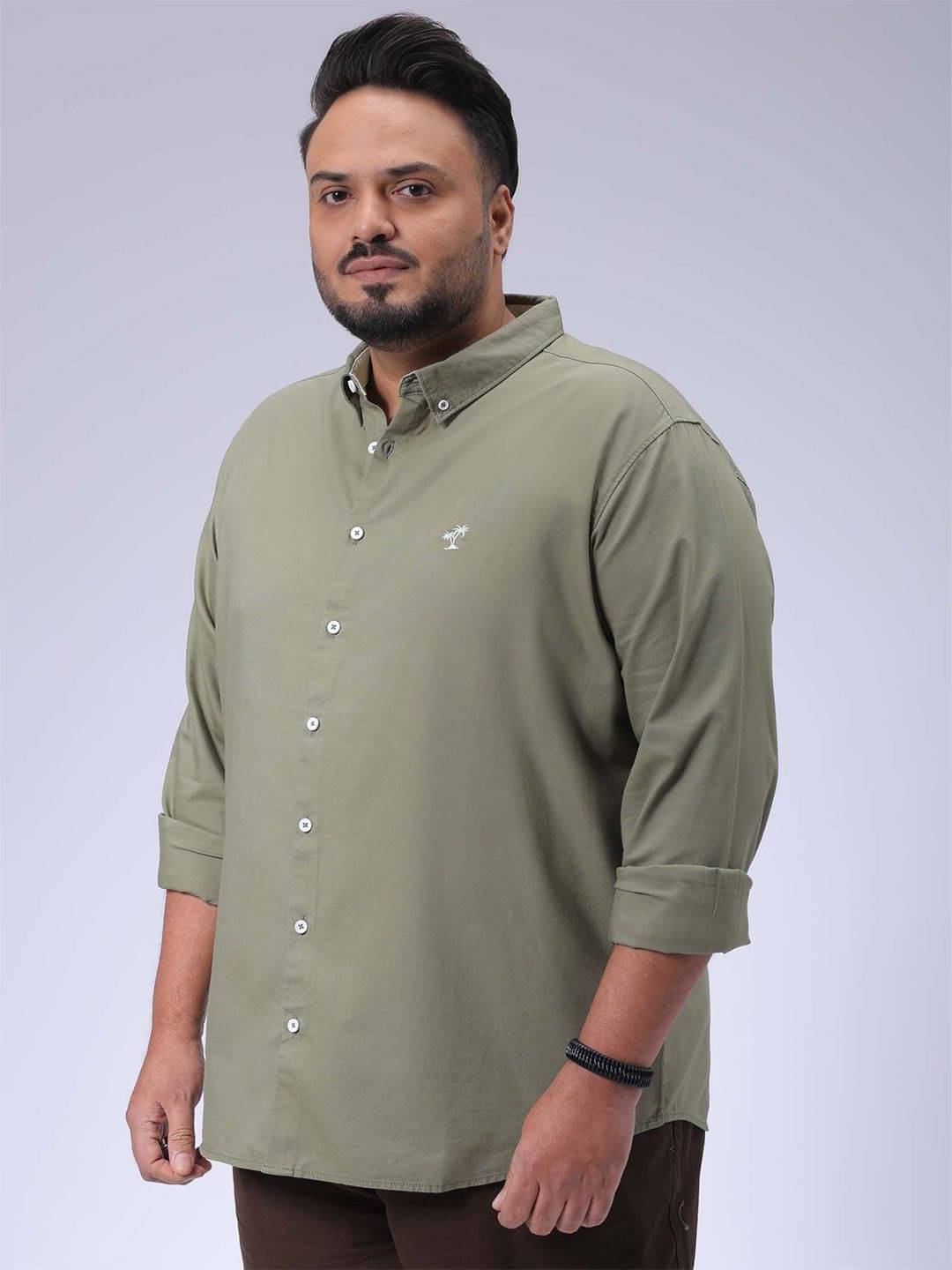 HARDSODA 100% Cotton Regular Fit Solids Full Sleeves Men's Casual Shirt - Green ( Pack of 1 ) HARDSODA 100% Cotton Regular Fit Solids Full Sleeves Men's Casual Shirt - Green ( Pack of 1 )