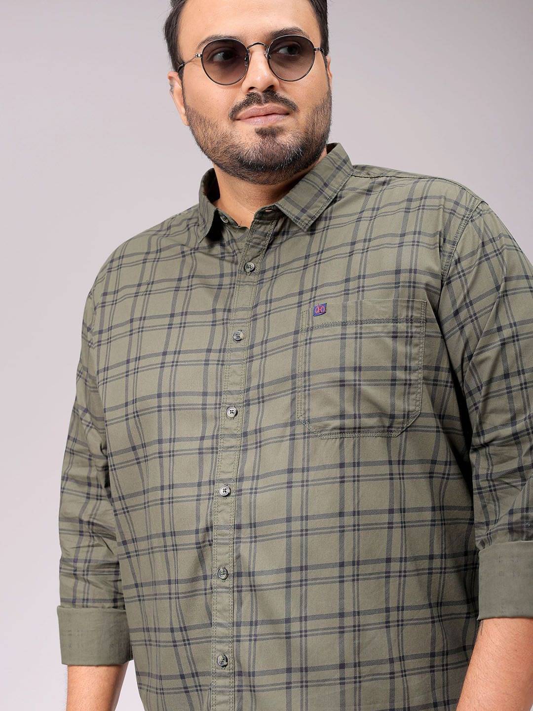 HARDSODA 100% Cotton Regular Fit Checks Full Sleeves Men's Casual Shirt - Green ( Pack of 1 )     			HARDSODA 100% Cotton Regular Fit Checks Full Sleeves Men's Casual Shirt - Green ( Pack of 1 )