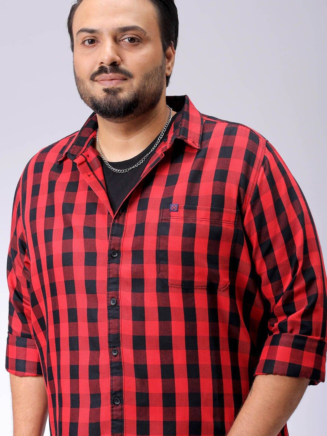 HARDSODA Cotton Blend Regular Fit Checks Full Sleeves Men's Casual Shirt - Red ( Pack of 1 )     			HARDSODA Cotton Blend Regular Fit Checks Full Sleeves Men's Casual Shirt - Red ( Pack of 1 )