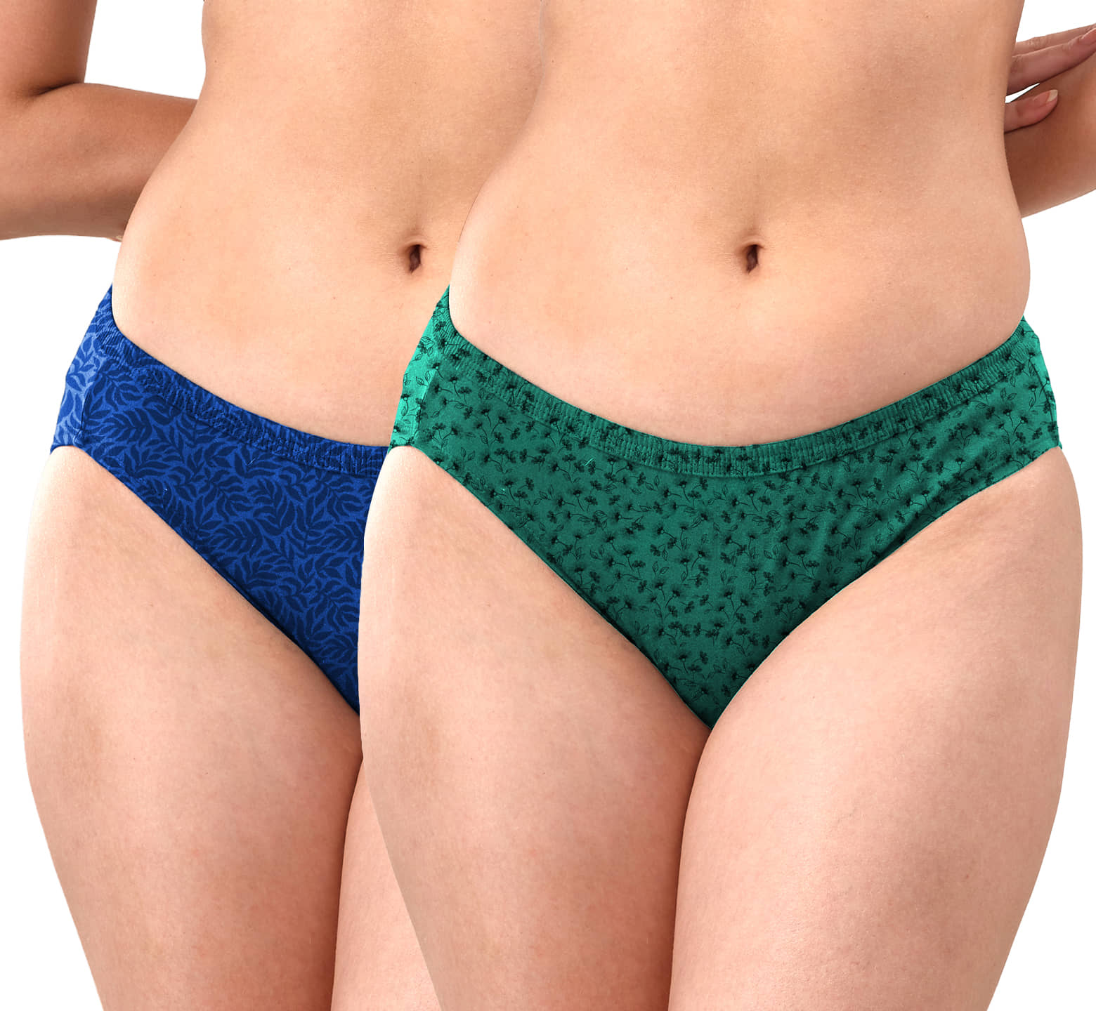 LYRA Pack of 2 Cotton Bikini For Women ( Multi Color )