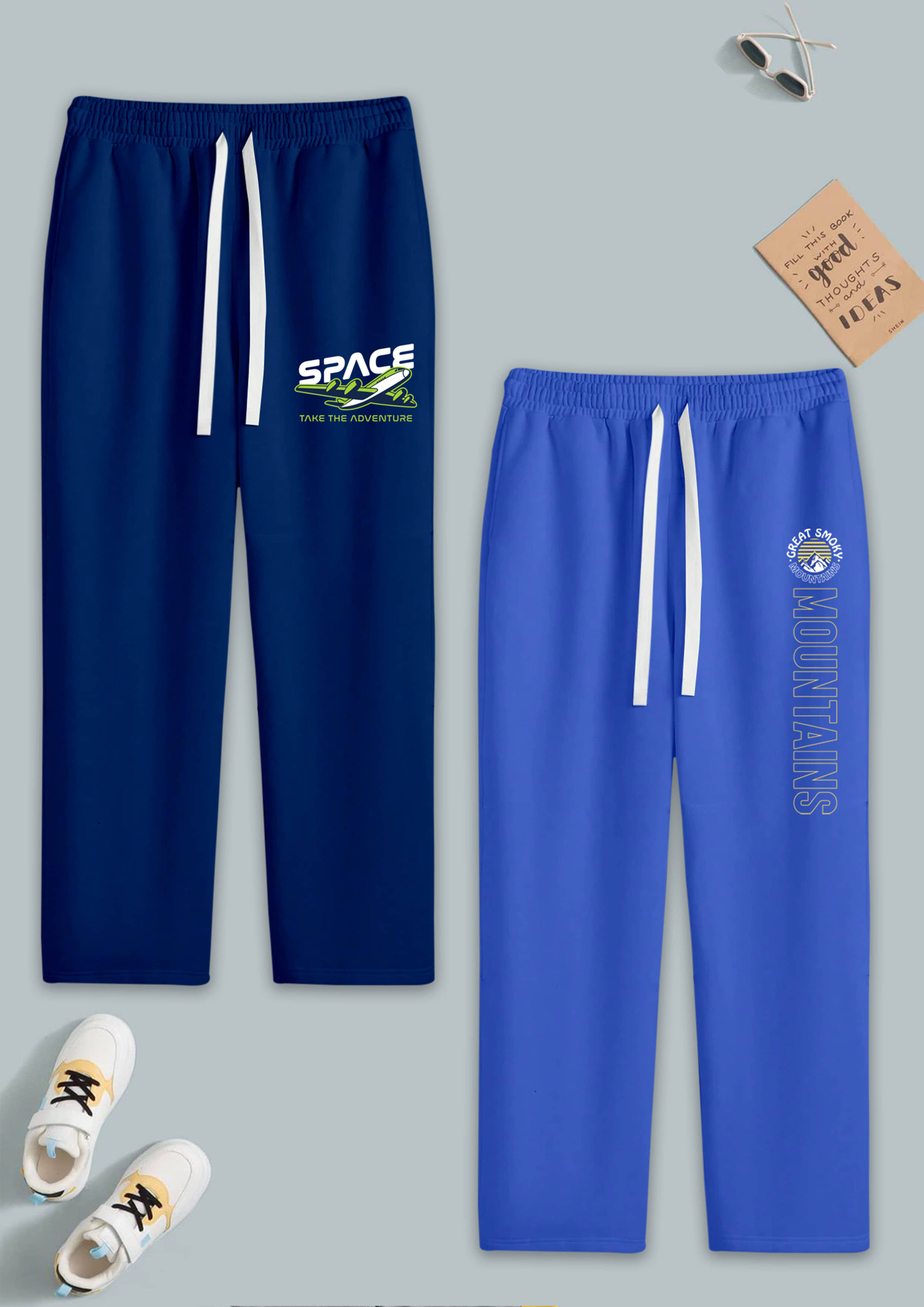 RUNSTARS Pack of 2 Boys Cotton Blend Trackpant ( Multicolor 13 ) - Track Pants | Buy online on ZillyBuy