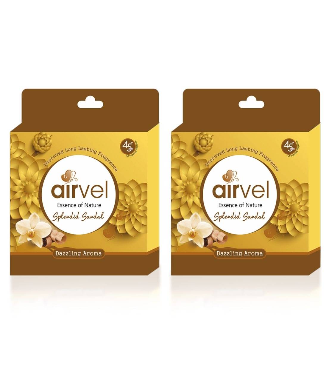 Airvel Bathroom Air Freshener Blocks Sandal Fragrance for Home & Office Use 75g ( Pack of 2 ) Airvel Bathroom Air Freshener Blocks Sandal Fragrance for Home & Office Use 75g ( Pack of 2 )