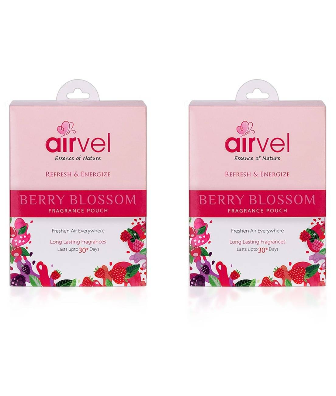 Airvel Berry Blossom Fragrance Pouch for Bathroom & Toilet Lasts up to 30 Days 10g ( Pack of 12 ) Airvel Berry Blossom Fragrance Pouch for Bathroom & Toilet Lasts up to 30 Days 10g ( Pack of 12 )