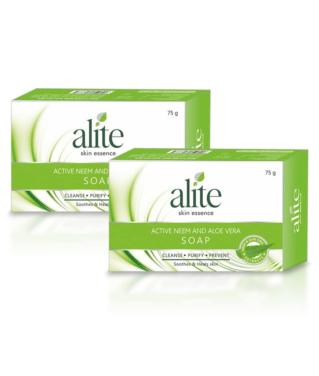     			Alite Neem & Aloe Vera Soap Pimple Fighting Soap for Soft & Glowing Skin 75g ( Pack of 2 )