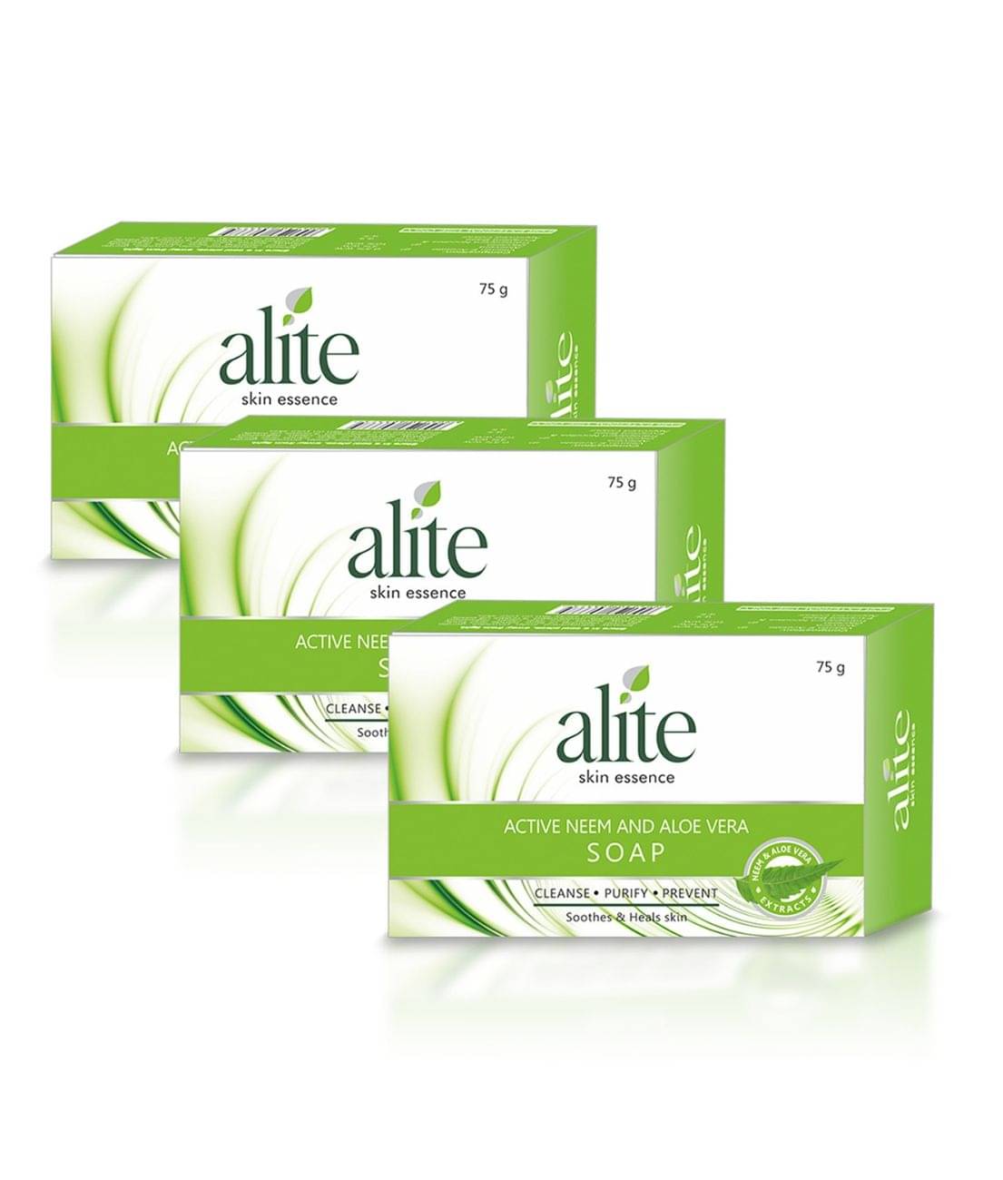     			Alite Neem & Aloe Vera Soap Pimple Fighting Soap for Soft & Glowing Skin 75g ( Pack of 3 )