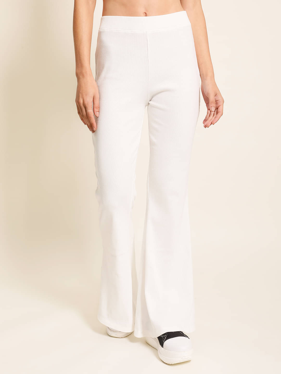     			Bene Kleed Pack of 1 Cotton Skinny Women's Casual Pants ( Off White )