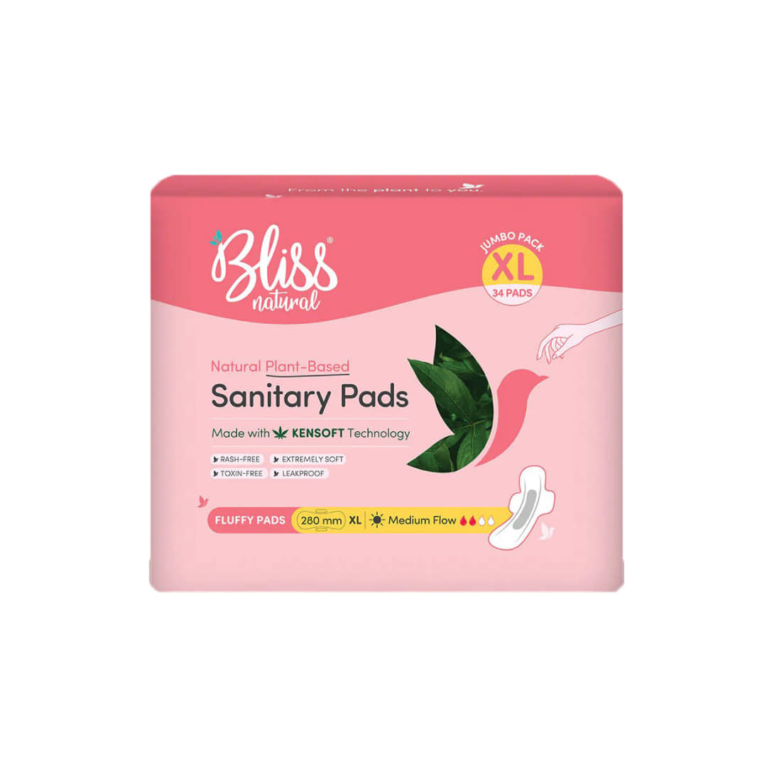 BLISSNATURAL Cottony XL Regular Sanitary Pad