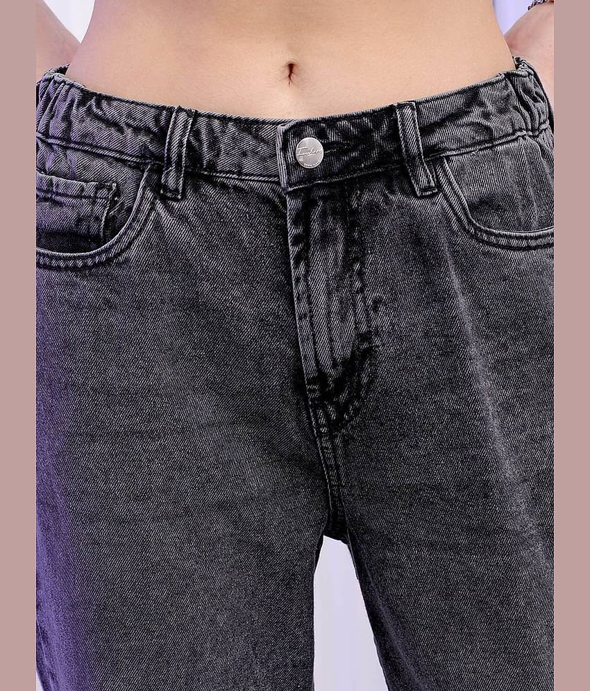 Freehand - Grey Cotton Straight Fit Women's Jeans ( Pack of 1 )