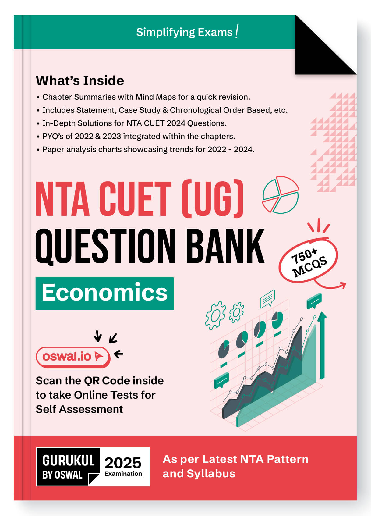 Gurukul By Oswal NTA CUET (UG) Economics Question Bank Exam 2025 : 750+ MCQs, NTA Latest Syllabus Pattern 1st March     			Gurukul By Oswal NTA CUET (UG) Economics Question Bank Exam 2025 : 750+ MCQs, NTA Latest Syllabus Pattern 1st March