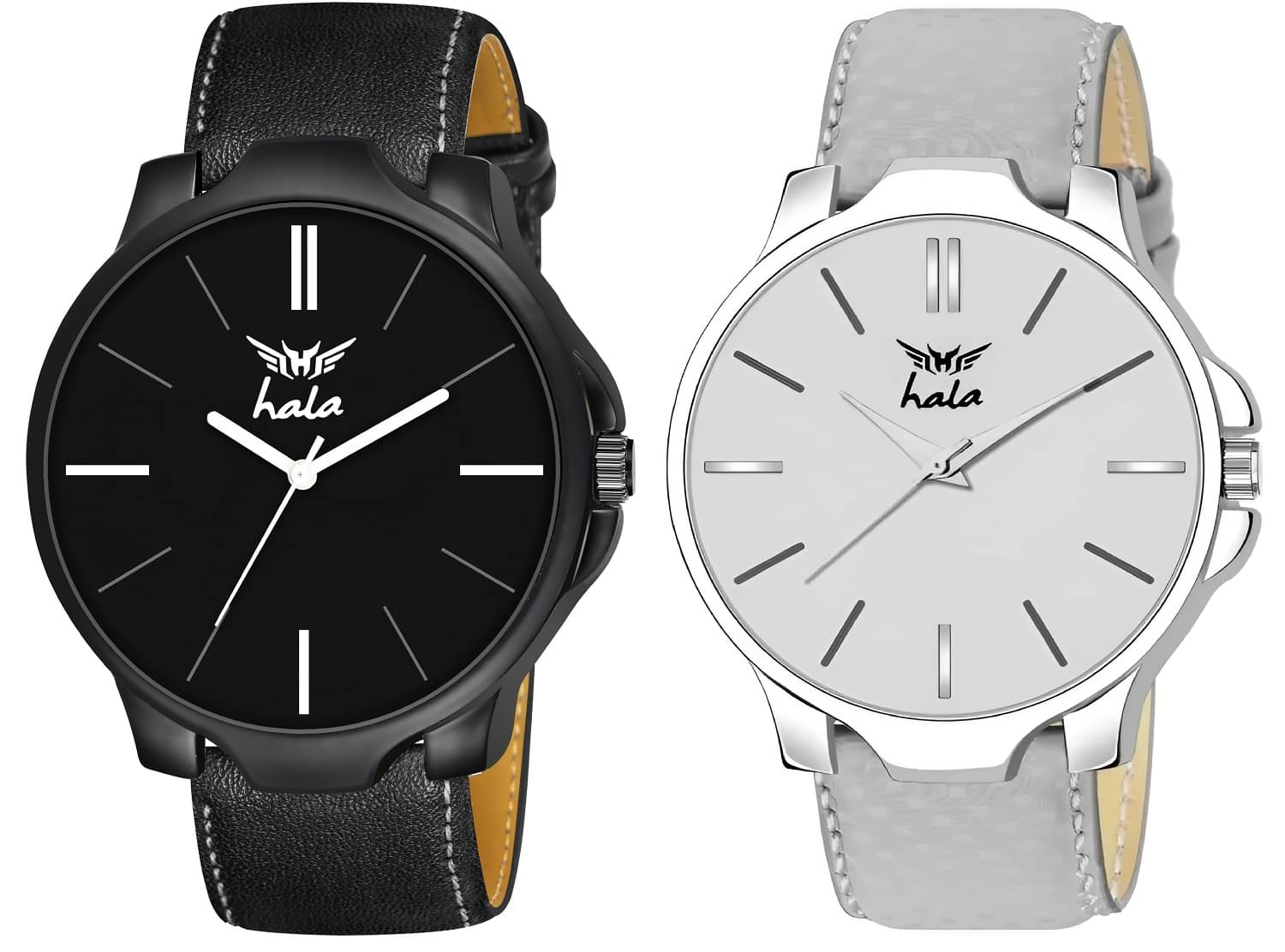     			Hala Multicolor Leather Analog Men's Watch