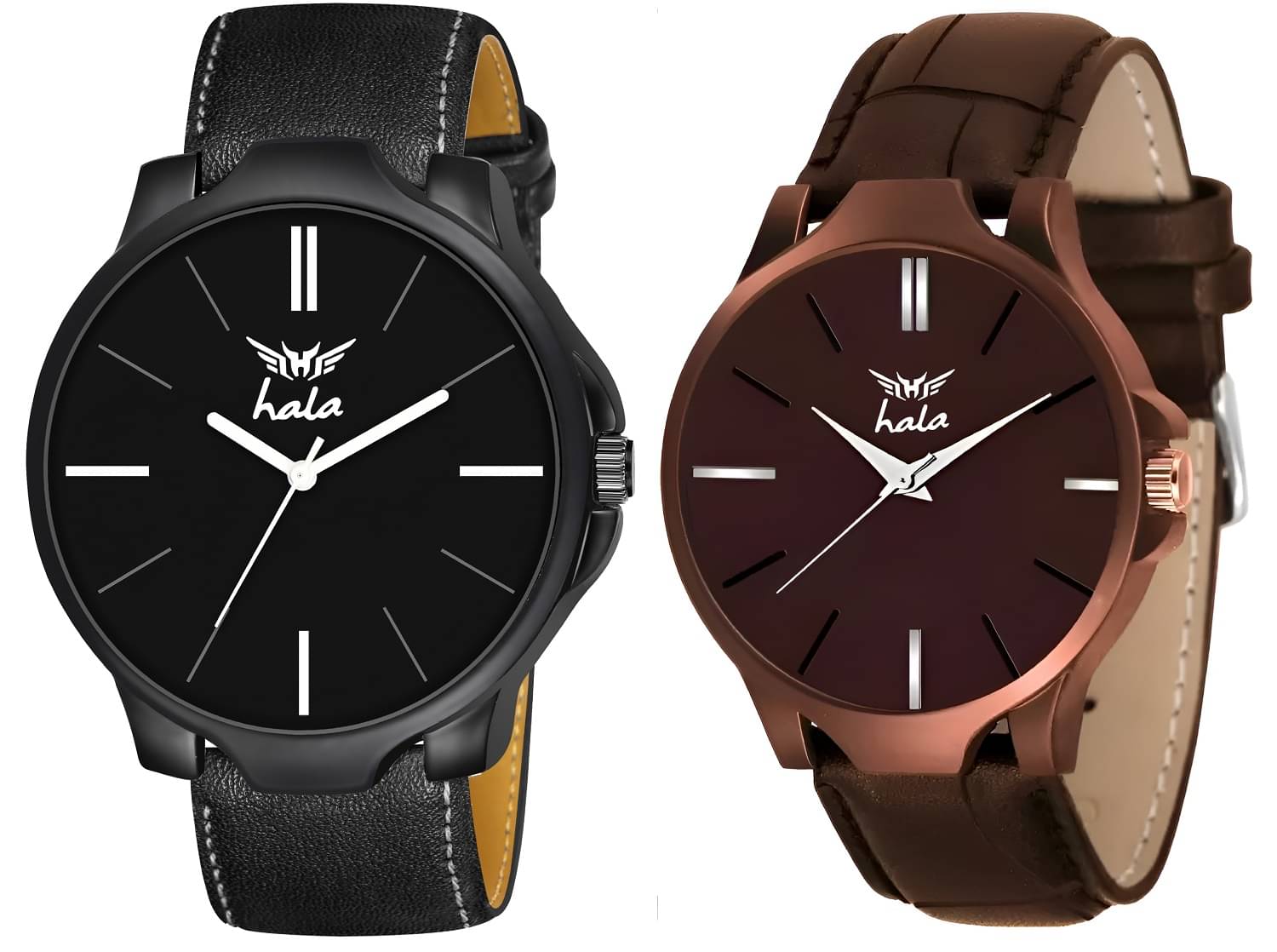     			Hala Multicolor Leather Analog Men's Watch