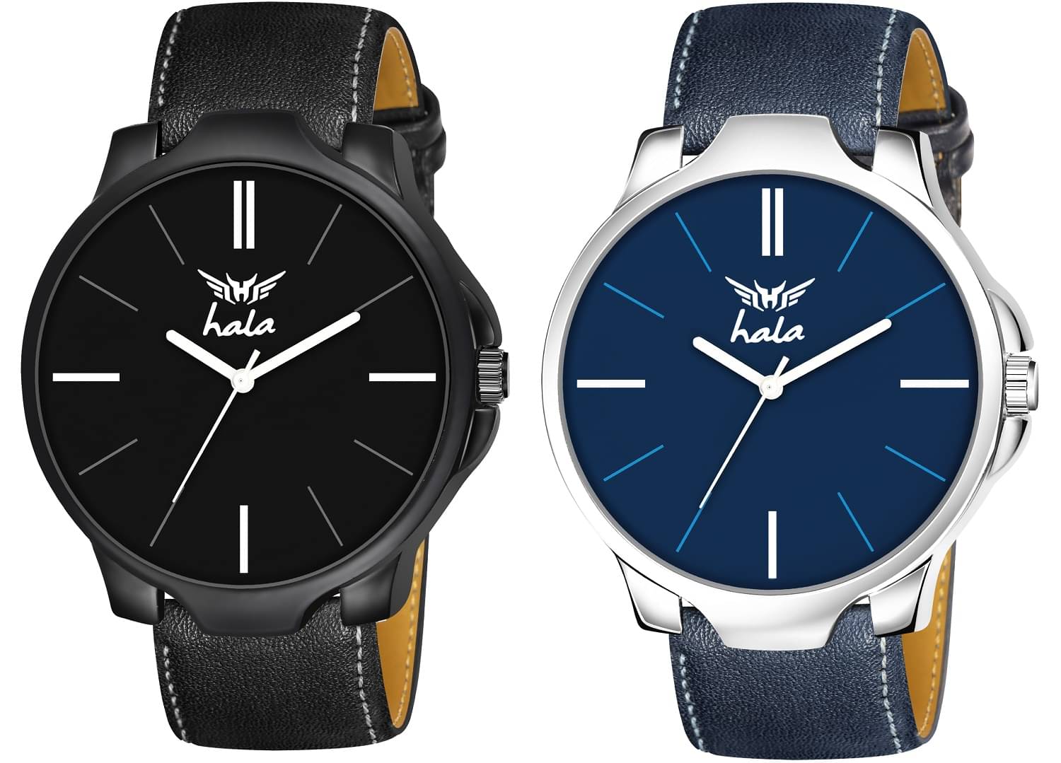     			Hala Multicolor Leather Analog Men's Watch
