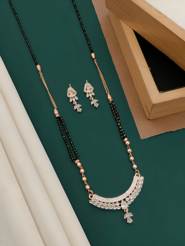 Harsha Creation Rose Gold Mangalsutra Set ( Pack of 1 ) Harsha Creation Rose Gold Mangalsutra Set ( Pack of 1 )