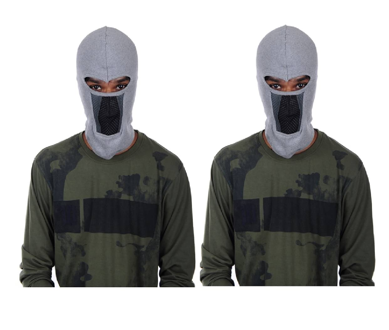 Im Unique Grey Bike Face Mask Riding Mask for Men & Women (Pack Of 2) Im Unique Grey Bike Face Mask Riding Mask for Men & Women (Pack Of 2)