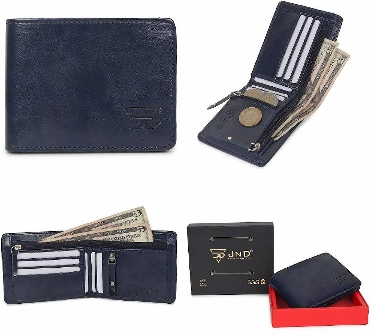     			JND Blue PU Men's Regular Wallet ( Pack of 1 )