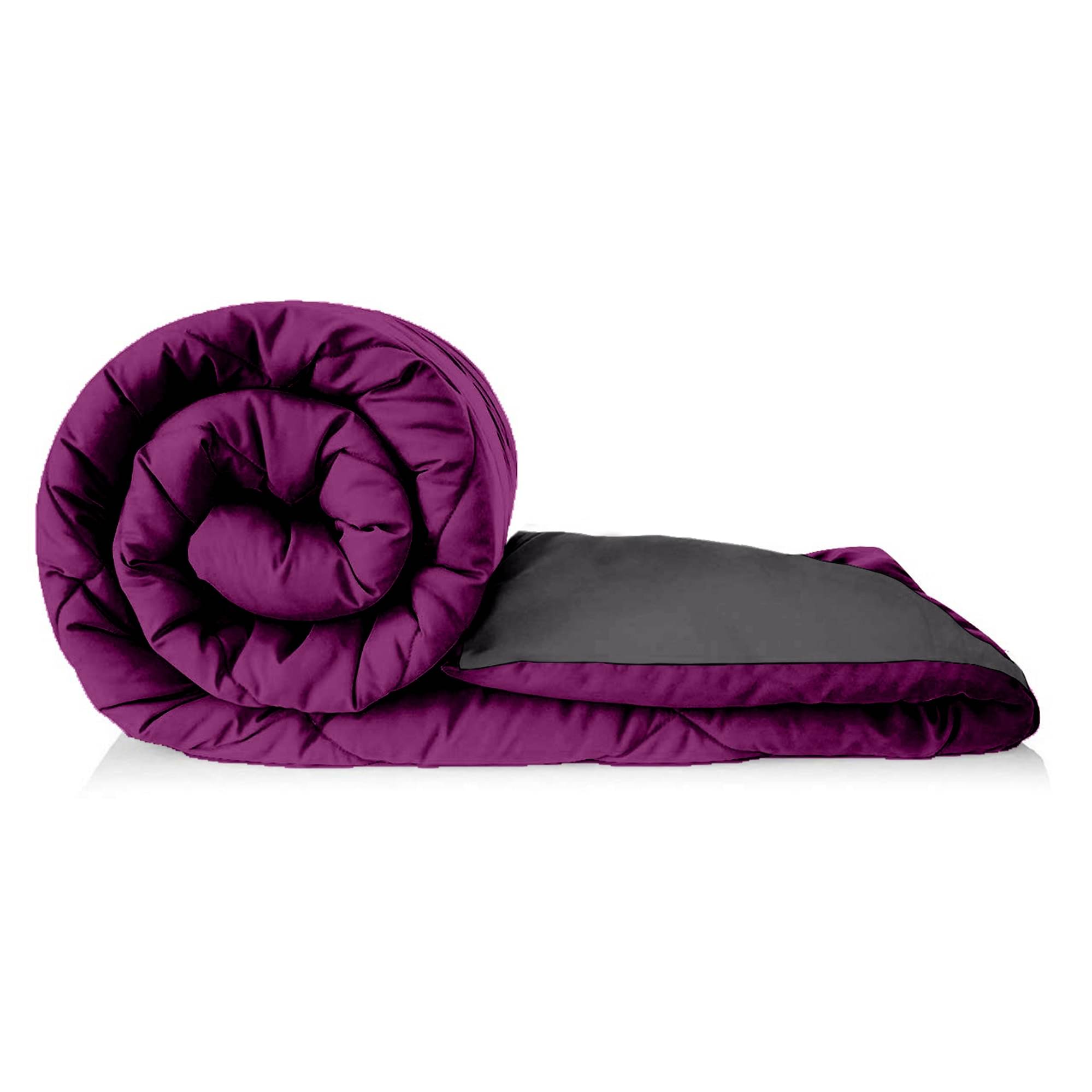 Jinaya's Microfiber Solid Single Size Comforter ( 229 x 152 cm ) - Multi ( ) Jinaya's Microfiber Solid Single Size Comforter ( 229 x 152 cm ) - Multi ( )
