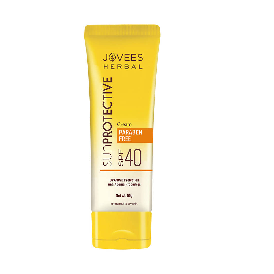 Jovees Herbal Sun Protective SPF 40 Sunscreen Cream For Normal to Dry Skin 50gm (Pack of 1)