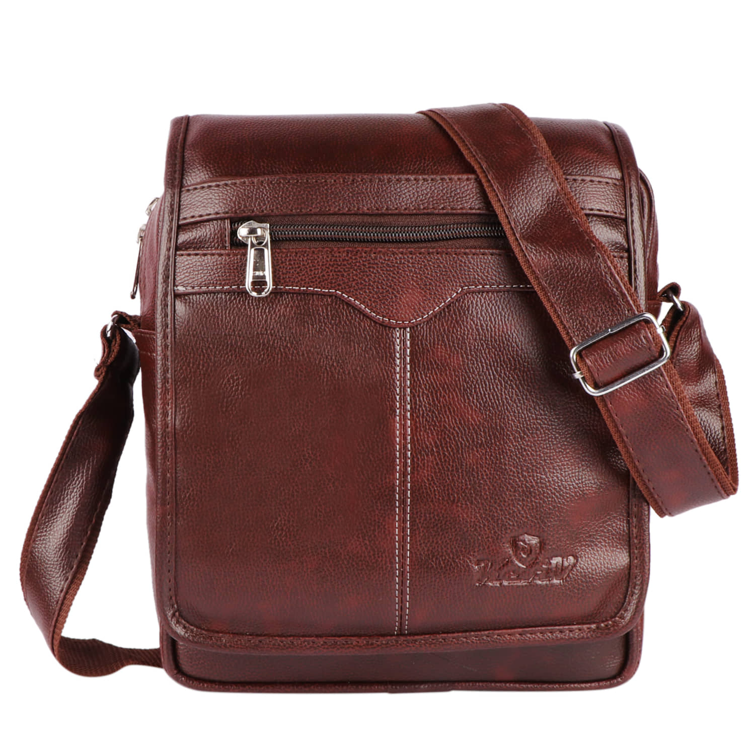 Keviv Brown Solid Messenger Bag - Handbags | Buy online on ZillyBuy