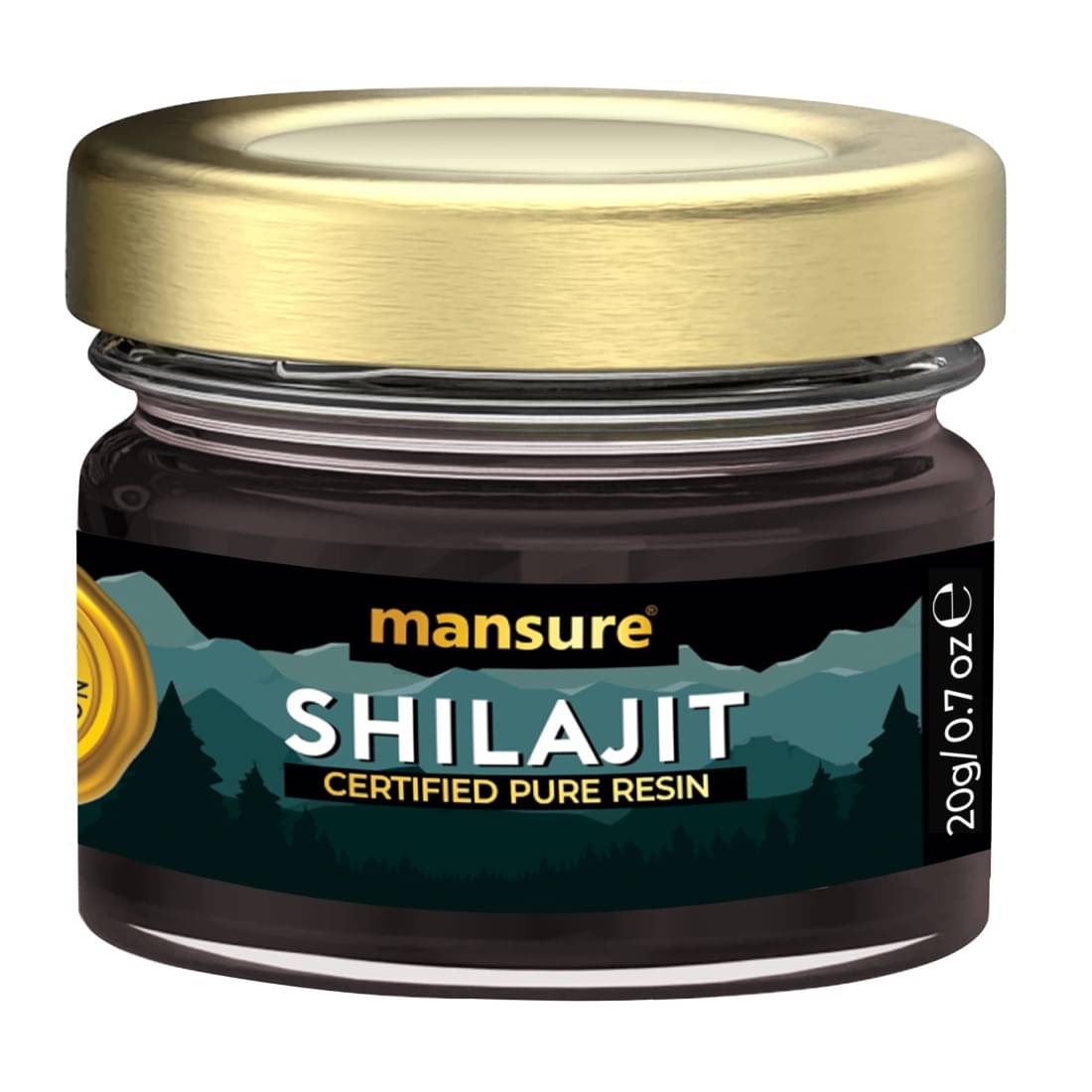 ManSure Shilajit Pure Resin with No Fillers and 72.68% Fulvic Acid for Energy, Immune Support and Detox - 1 Pack (20g) ManSure Shilajit Pure Resin with No Fillers and 72.68% Fulvic Acid for Energy, Immune Support and Detox - 1 Pack (20g)