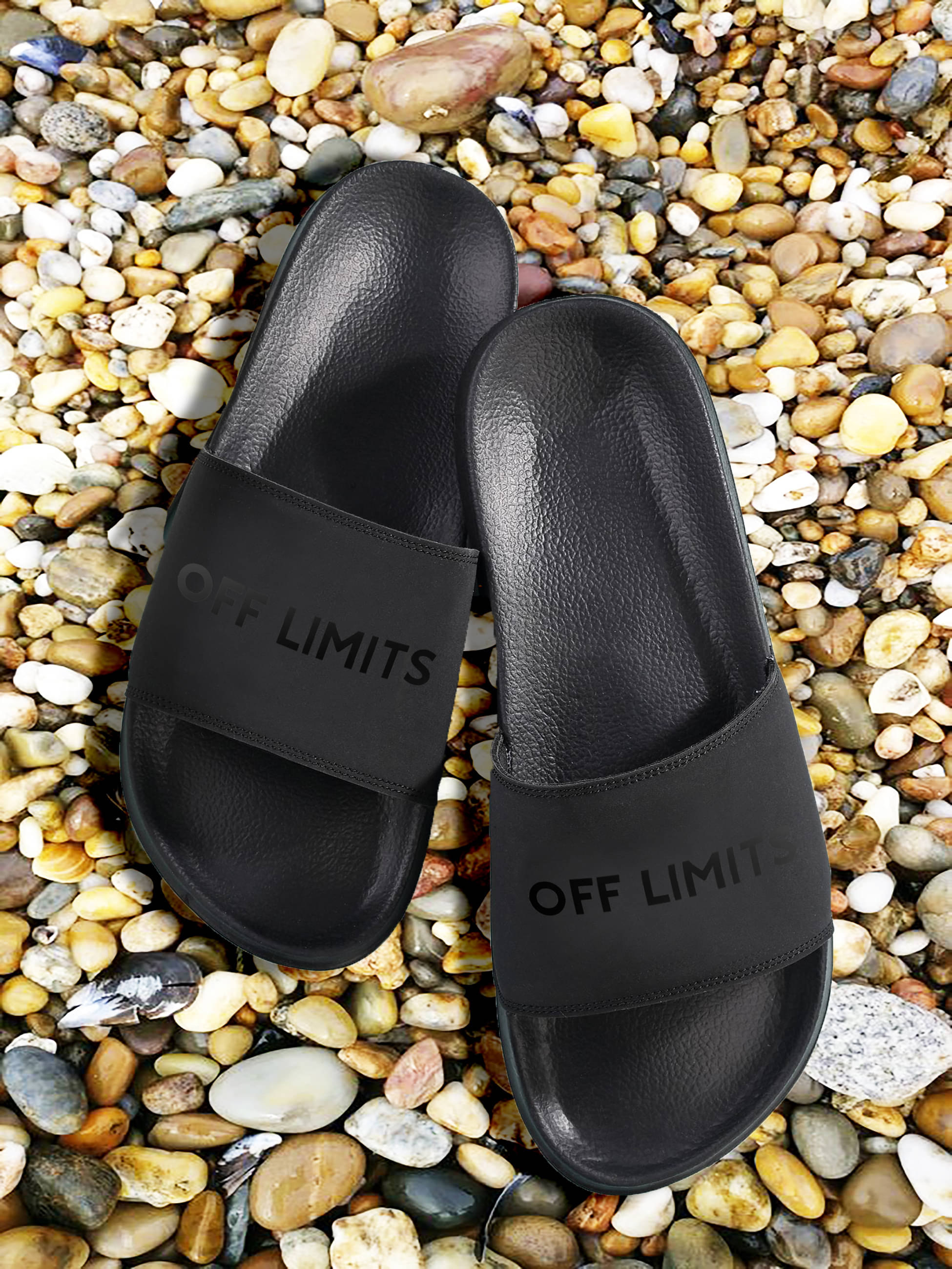     			OFF LIMITS Black Men's Slide Flip Flop