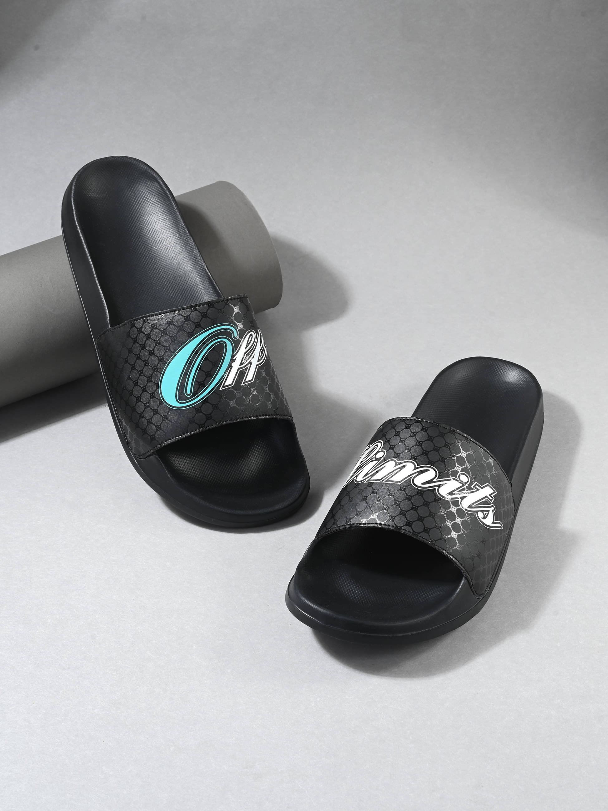     			OFF LIMITS Black Men's Slide Flip Flop