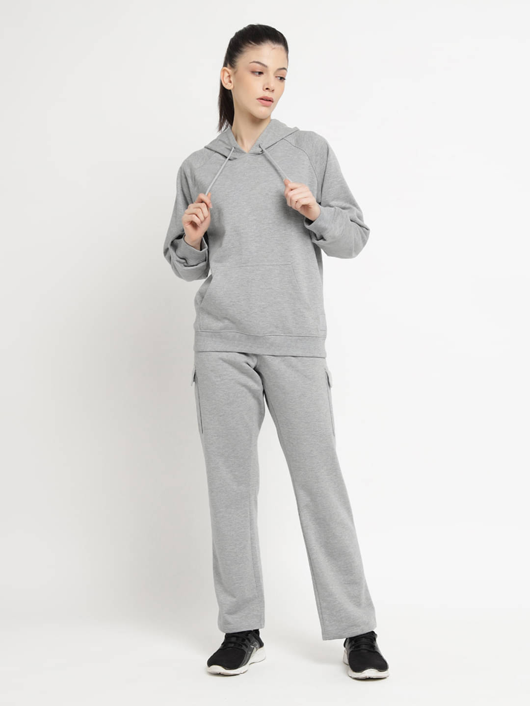     			OFF LIMITS Grey Polyester Solid Tracksuit - Pack of 1