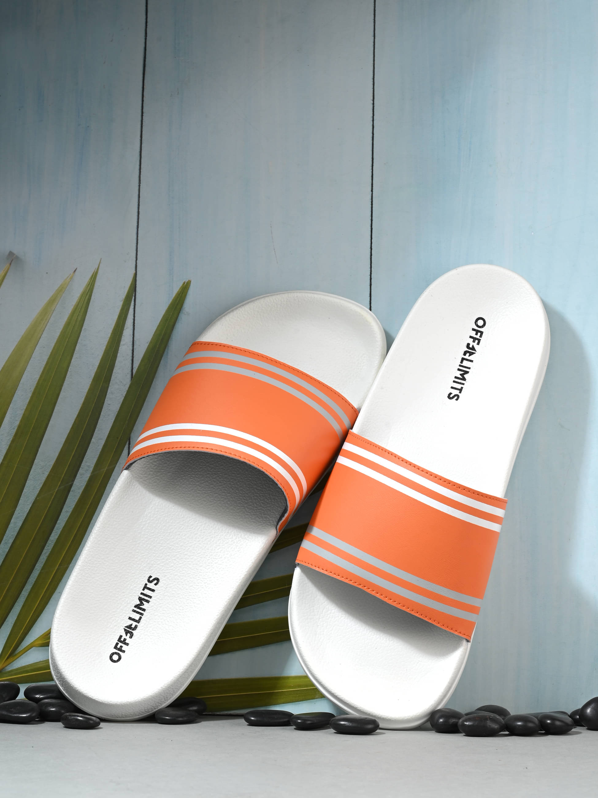     			OFF LIMITS Orange Men's Slide Flip Flop