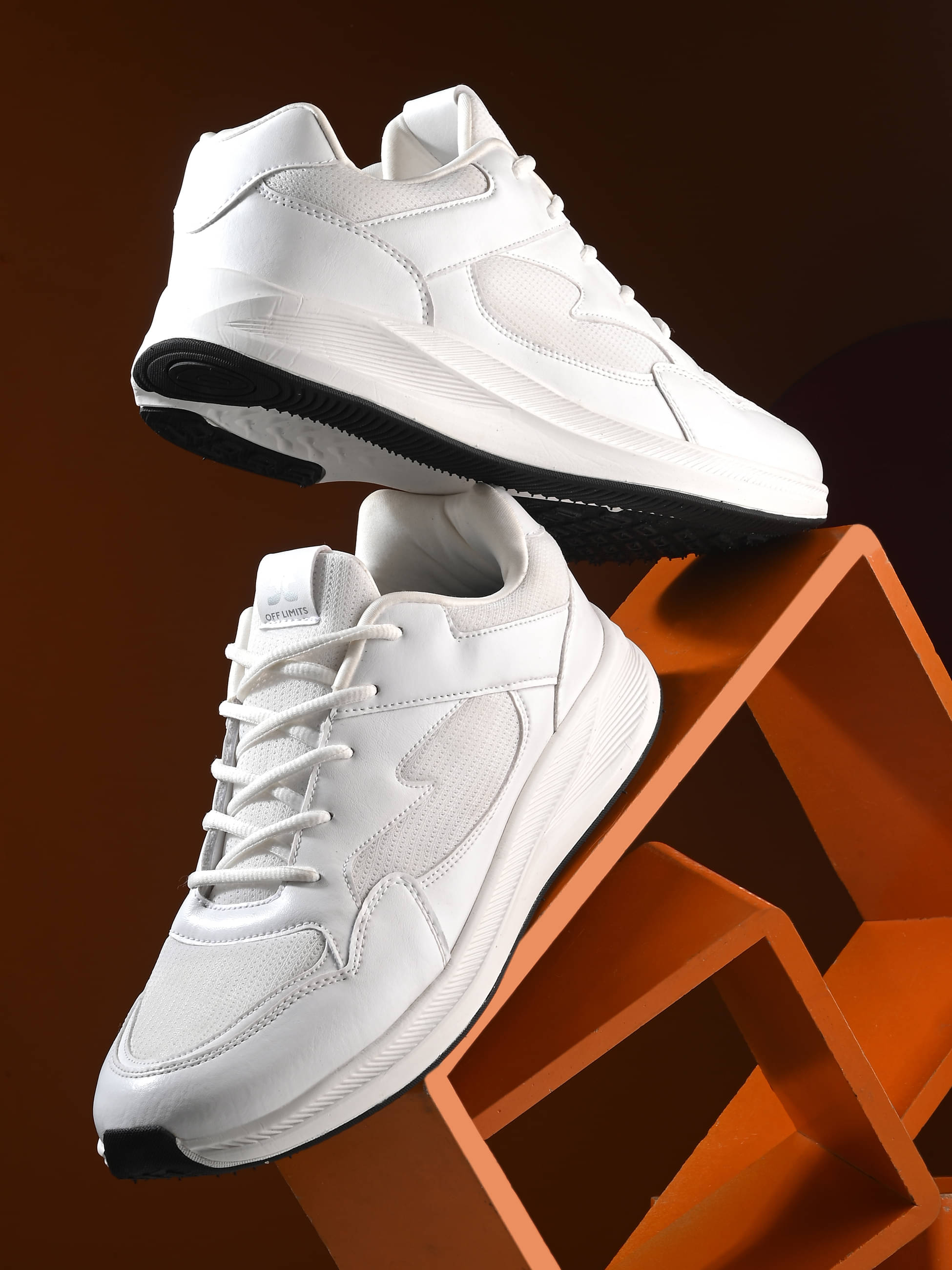 OFF LIMITS ROGER B&T White Men's Sports Running Shoes OFF LIMITS ROGER B&T White Men's Sports Running Shoes