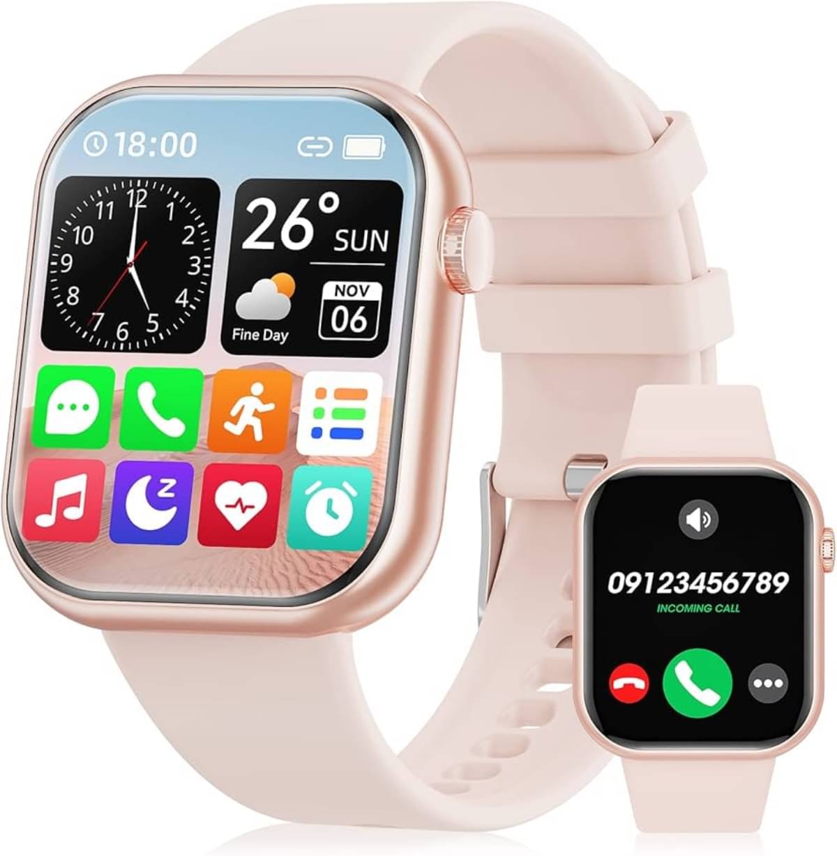 RD Kart 1.5 inch IPS BT Calling Smart Watch with Strap Upto 1-2 days Backup ( Pink ) RD Kart 1.5 inch IPS BT Calling Smart Watch with Strap Upto 1-2 days Backup ( Pink )