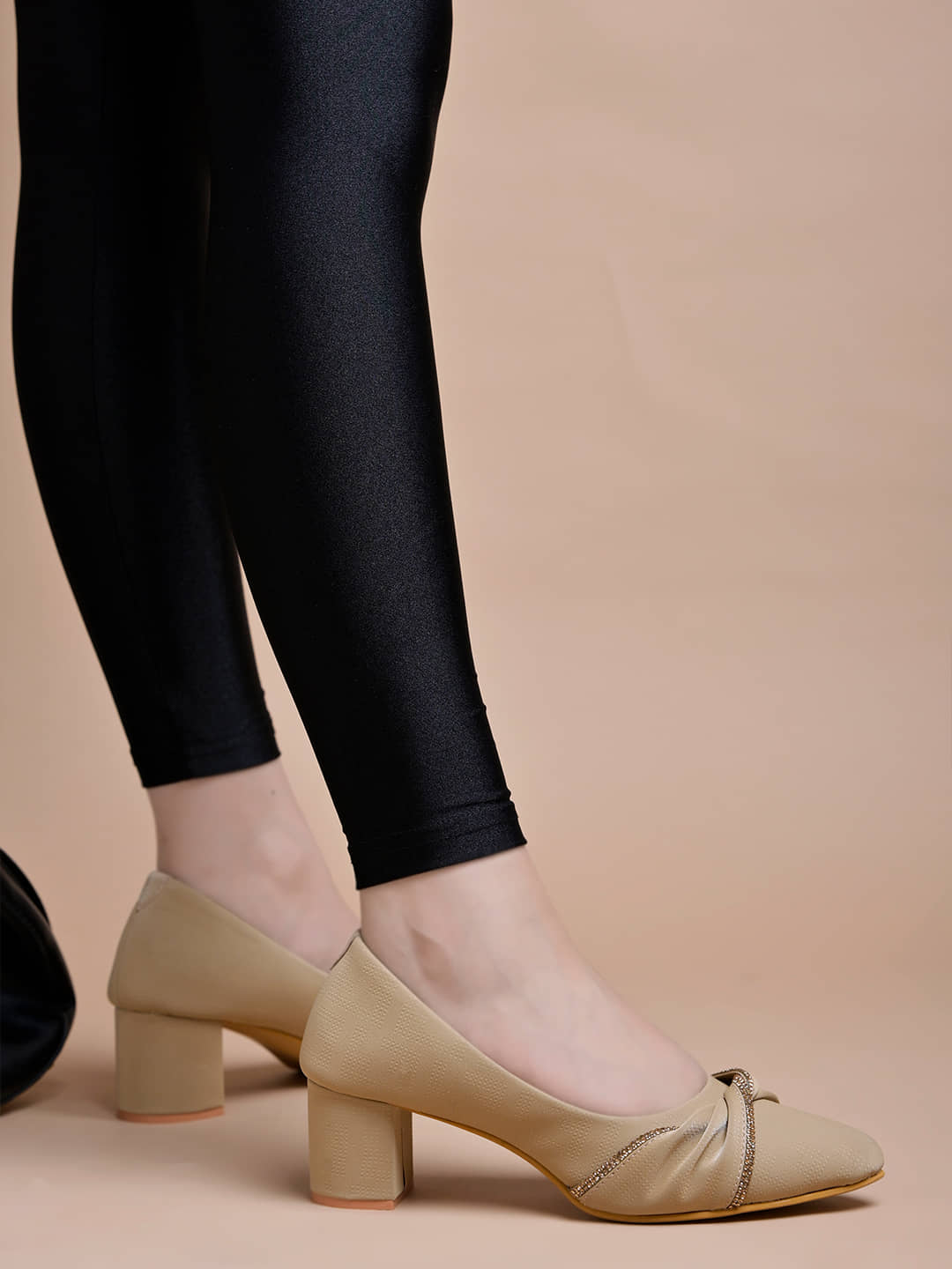 Stylestry Beige Women's Pumps Heels - Heels | Buy online on ZillyBuy