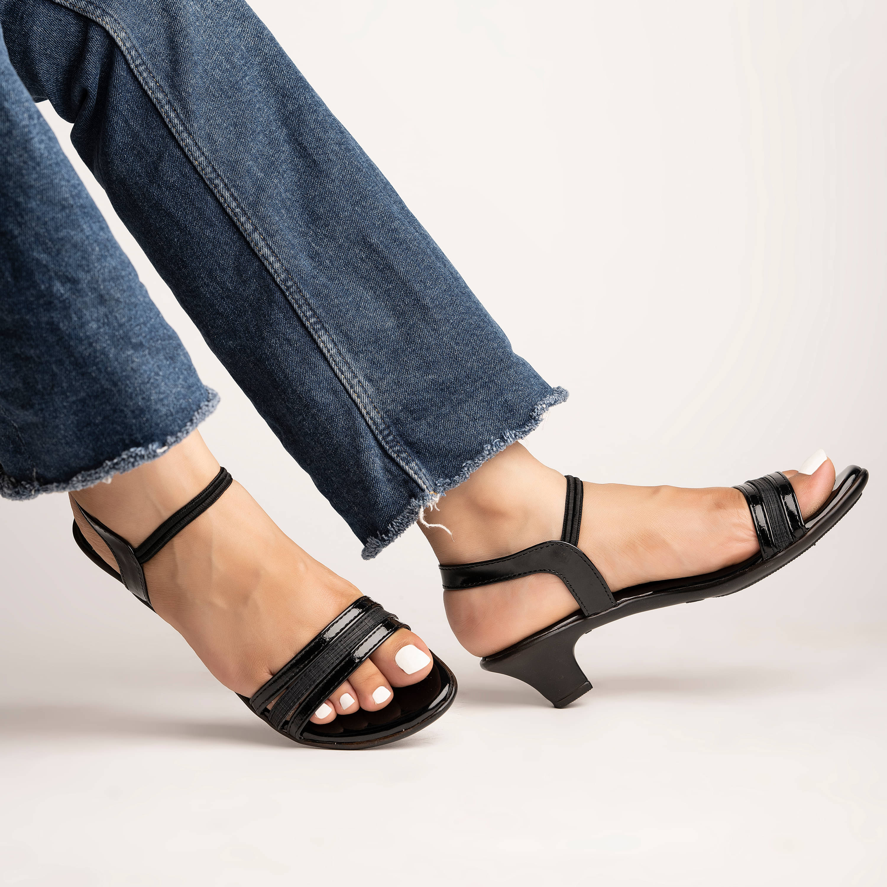 Stylestry Black Women's Sandal Heels     			Stylestry Black Women's Sandal Heels