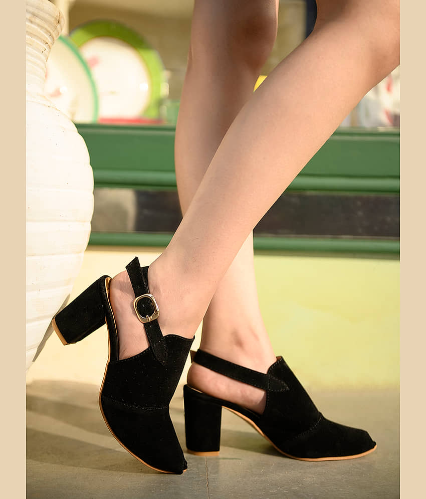 Stylestry Black Women's Sandal Heels - Heels | Buy online on ZillyBuy