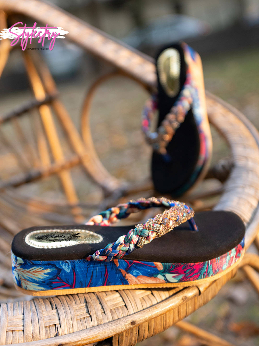     			Stylestry Blue Women's Sandal Heels