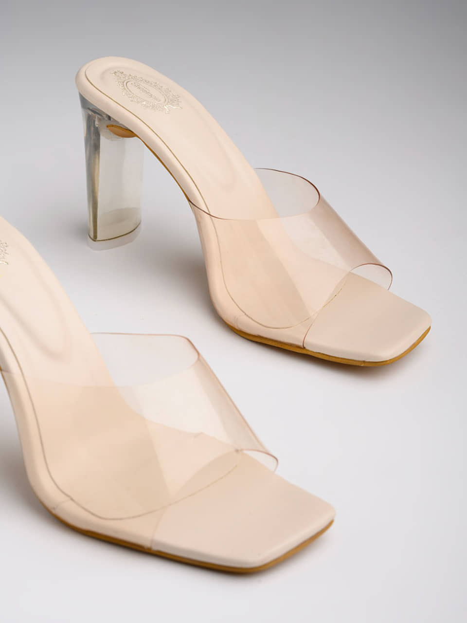 Stylestry Cream Women's Sandal Heels - Heels | Buy online on ZillyBuy