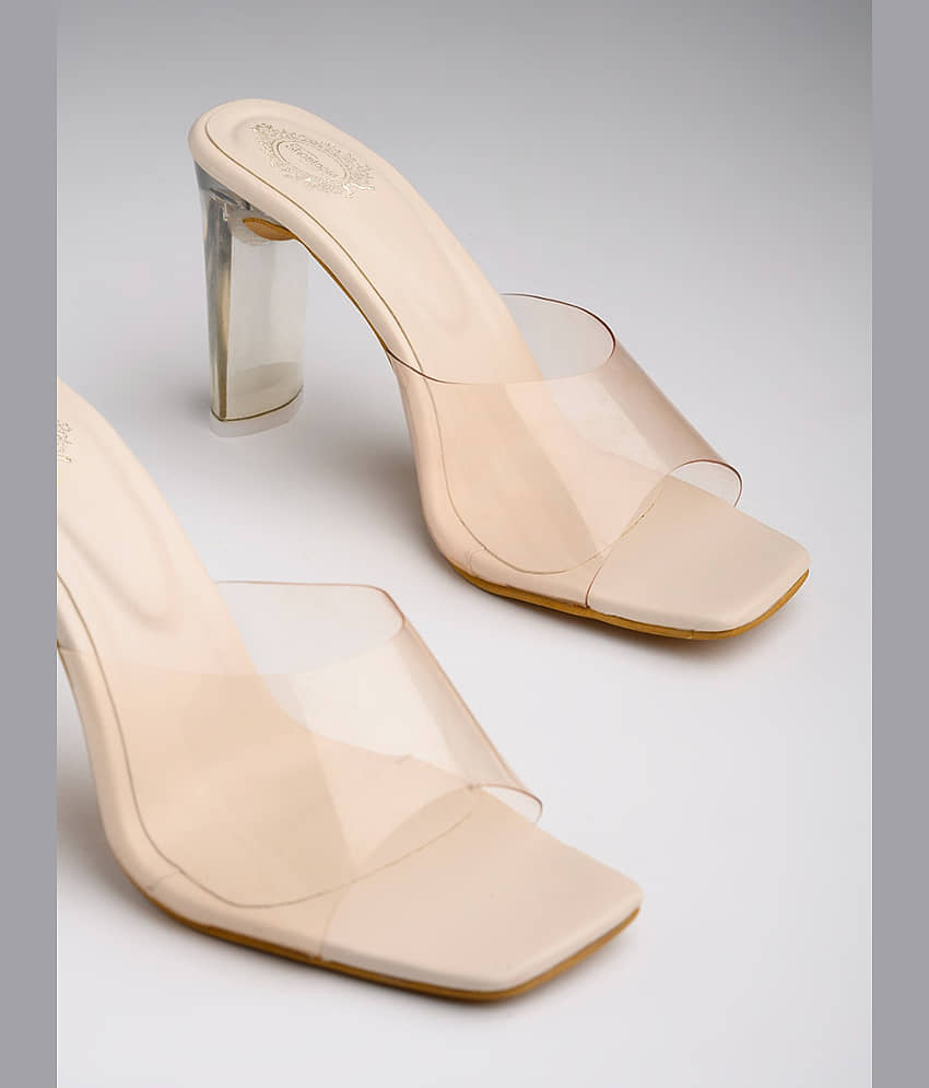 Stylestry Cream Women's Sandal Heels - Heels | Buy online on ZillyBuy