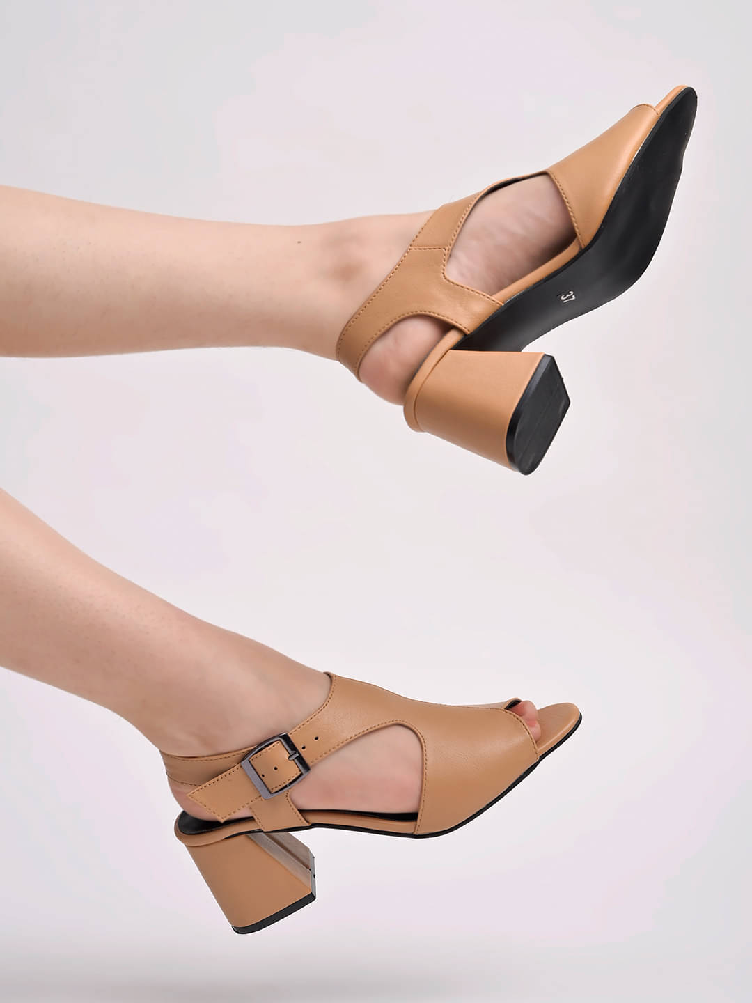 Stylestry Tan Women's Sandal Heels Stylestry Tan Women's Sandal Heels