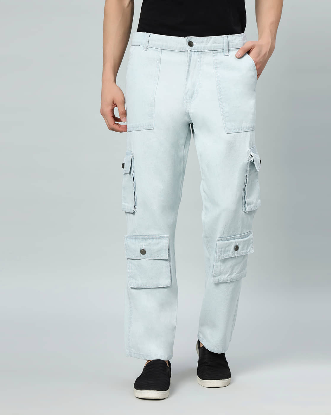 ARBIA FUNKI Straight Solid Men's Jeans - Light Blue ( Pack of 1 ) - Jeans | Buy online on ZillyBuy