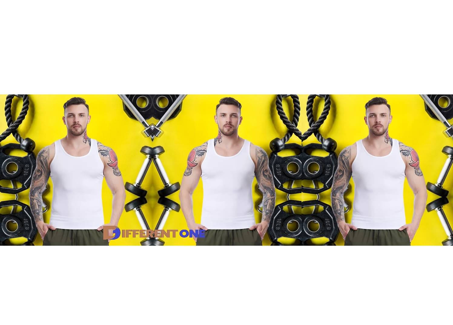 D1 DIFFERENT ONE Pack of 3 Cotton Basic Vest For Men ( White ) D1 DIFFERENT ONE Pack of 3 Cotton Basic Vest For Men ( White )