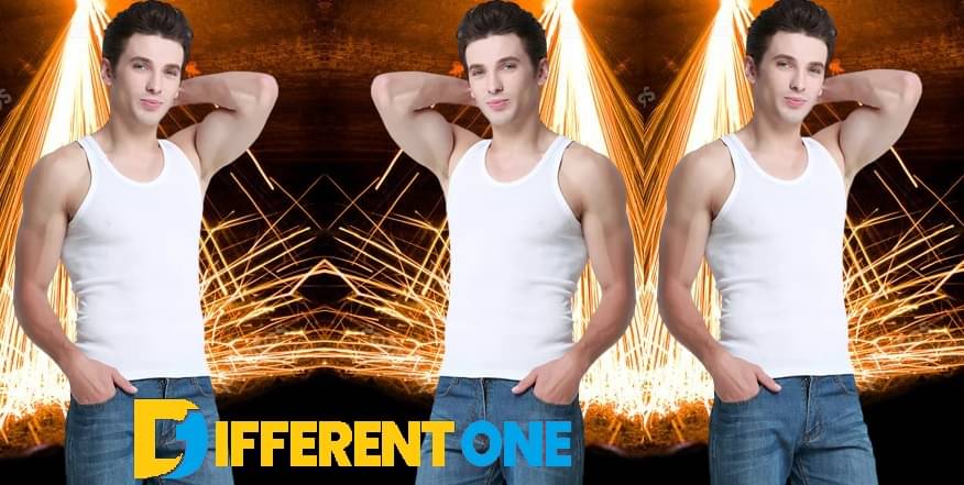     			D1 DIFFERENT ONE Pack of 3 Cotton Basic Vest For Men ( White )