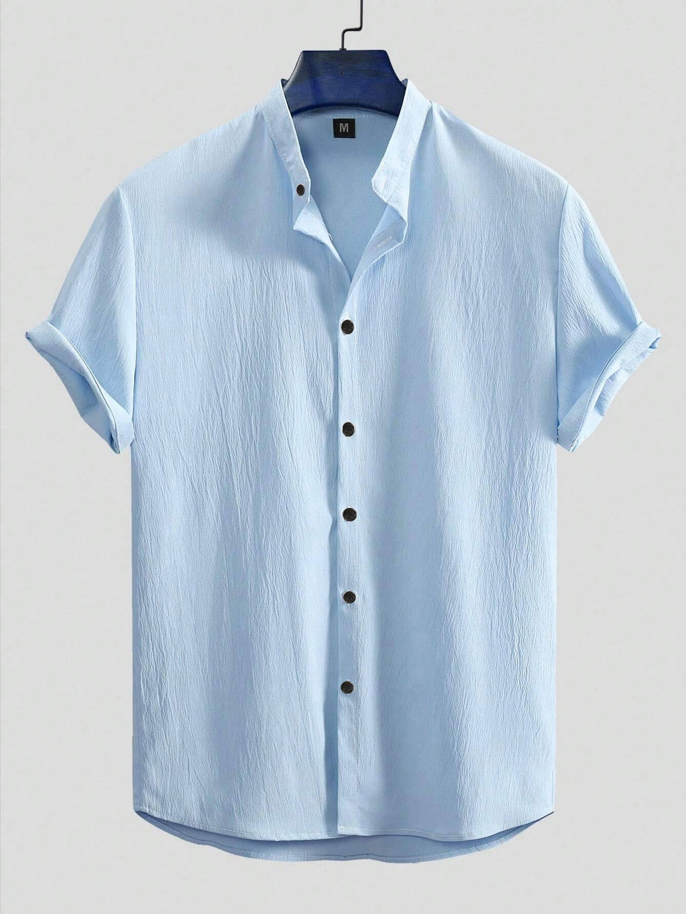 FOXTER Polyester Regular Fit Solids Half Sleeves Men's Casual Shirt - Off-White ( Pack of 1 )