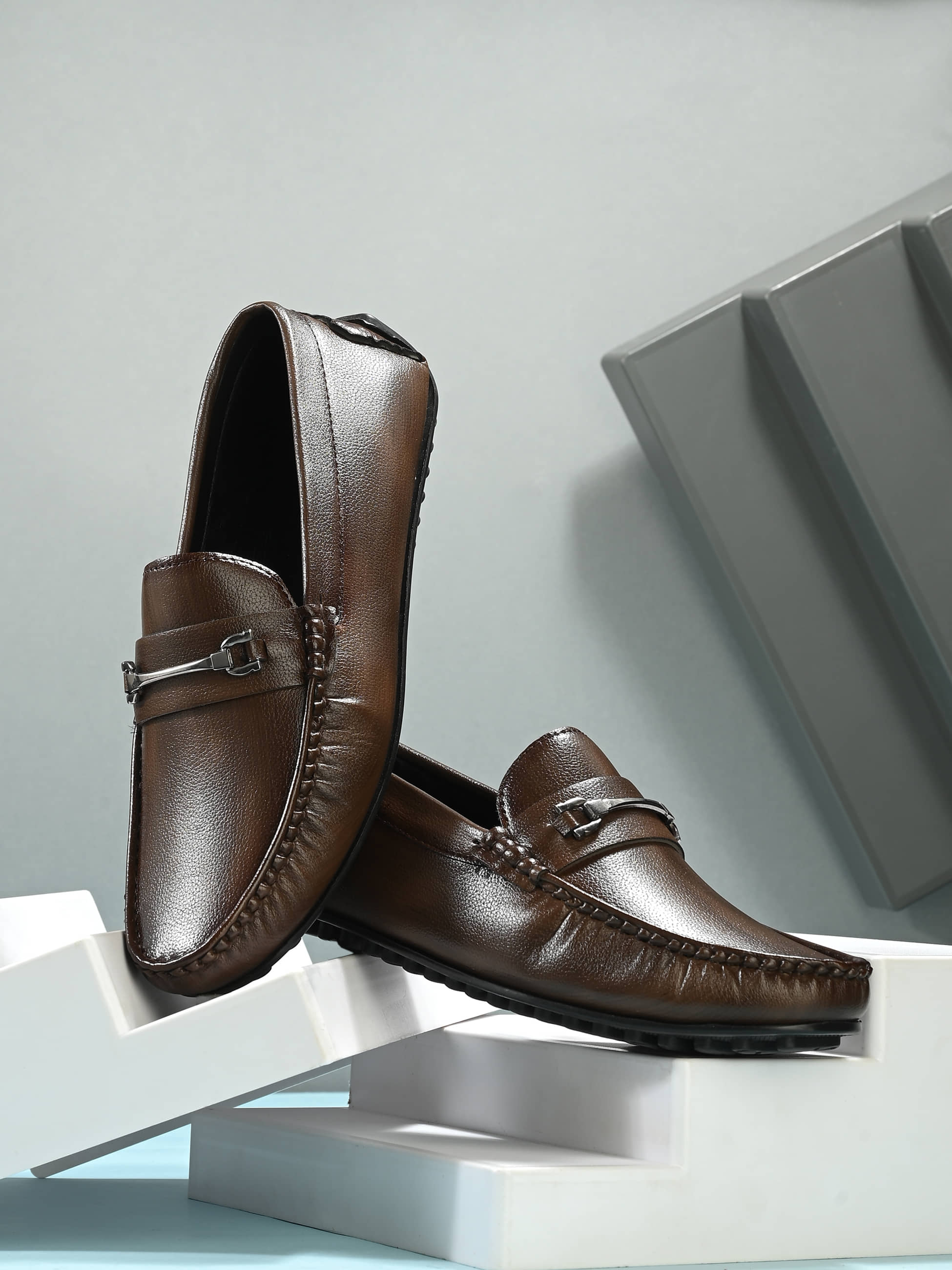 Footloose Brown Men's Slip on - Formal Shoes | Buy online on ZillyBuy