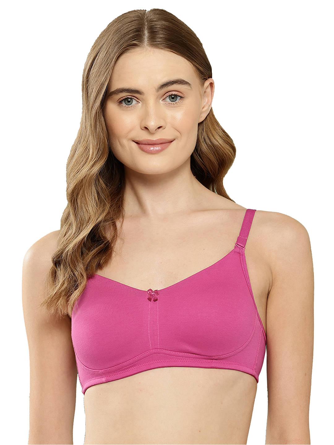 Leading Lady Pack of 1 Cotton Non Padded T-Shirt Bra For Women ( Magenta ) Leading Lady Pack of 1 Cotton Non Padded T-Shirt Bra For Women ( Magenta )