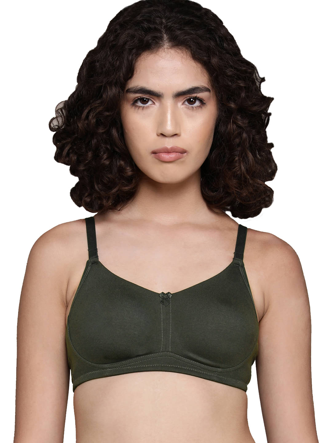 Leading Lady Pack of 1 Cotton Non Padded T-Shirt Bra For Women ( Sea Green )     			Leading Lady Pack of 1 Cotton Non Padded T-Shirt Bra For Women ( Sea Green )