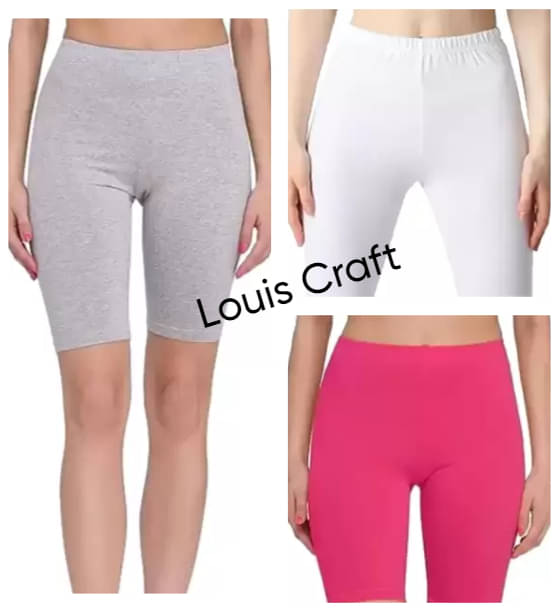     			Louis Craft Pack of 3 Cotton Lycra Safety Shorts For Women ( Multicolor2 )
