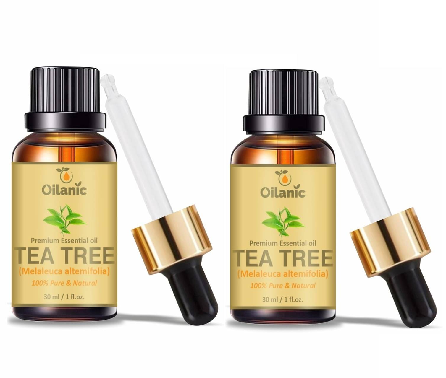 Oilanic Tea Tree Stress Relief Essential Oil Green With Dropper 30 mL ( Pack of 2 ) Oilanic Tea Tree Stress Relief Essential Oil Green With Dropper 30 mL ( Pack of 2 )