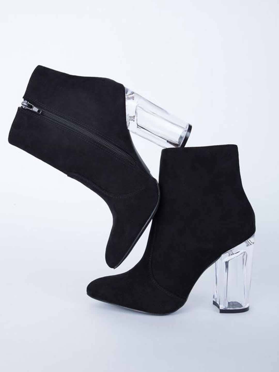 Stylestry Black Women's Ankle Length Boots
