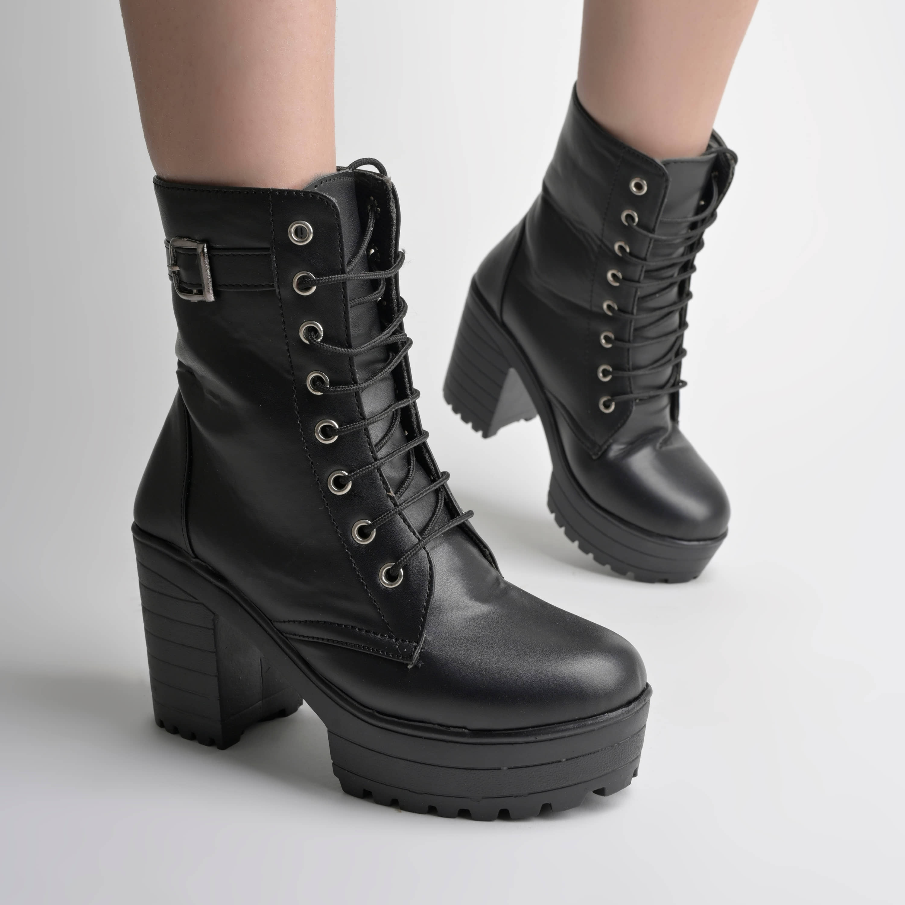 Stylestry Black Women's Ankle Length Boots