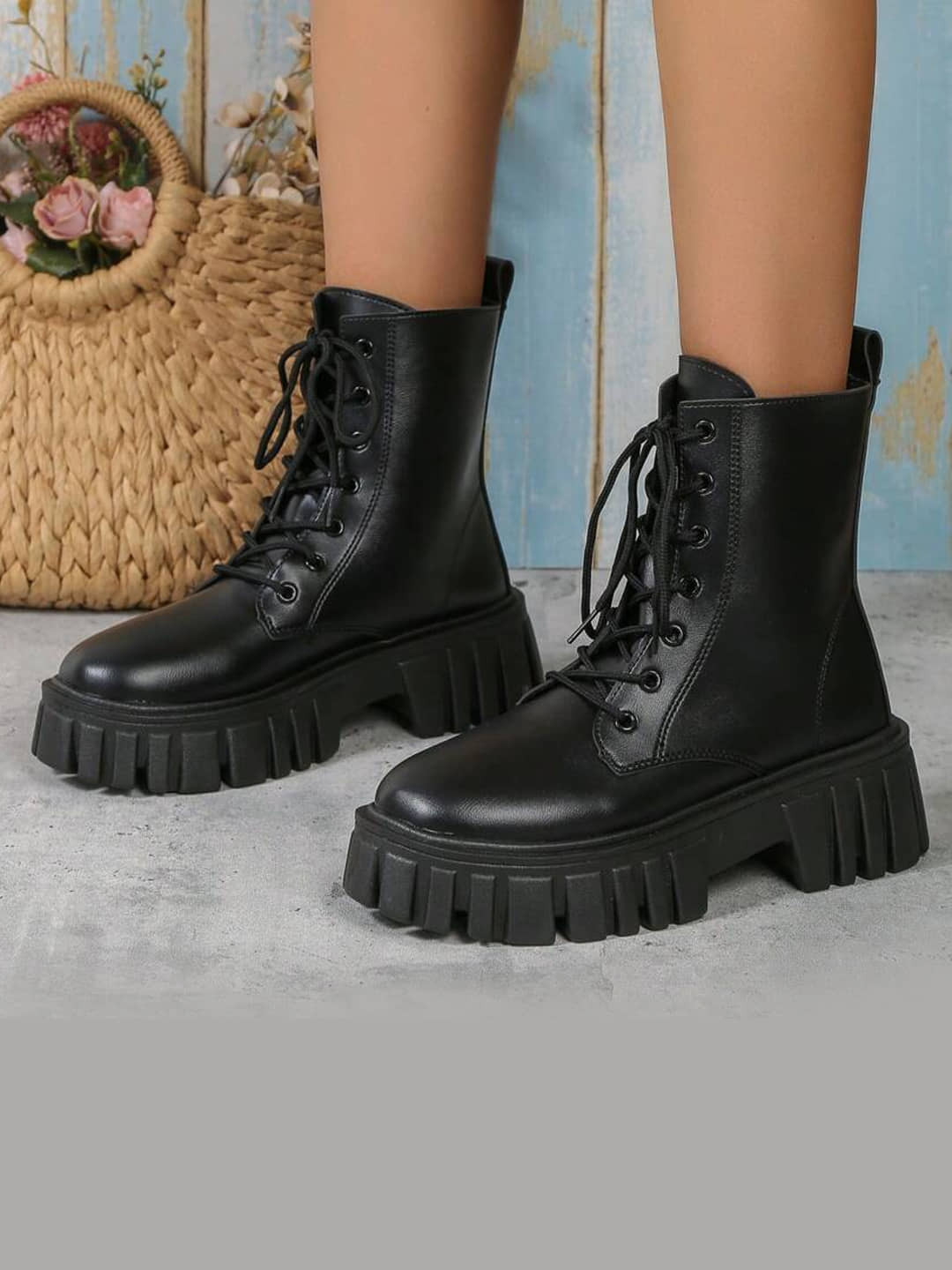 Stylestry Black Women's Ankle Length Boots