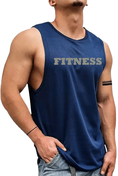 VTSports Pack of 1 Polyester Gym Vest For Men ( Blue ) VTSports Pack of 1 Polyester Gym Vest For Men ( Blue )