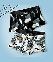 Xqsee Pack of 2 Nylon Trunks For Men's ( Blue )